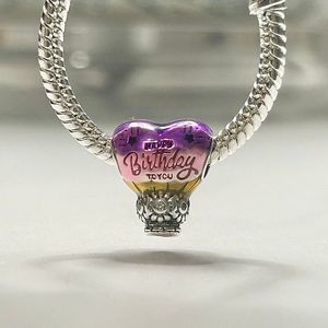 Happy Birthday Heart Balloon Charm
